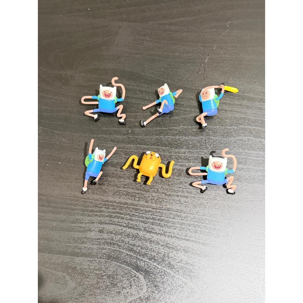 Jazwares Mini Action Figures Battle Finn & Jake Adventure Time Cartoon Lot of 6